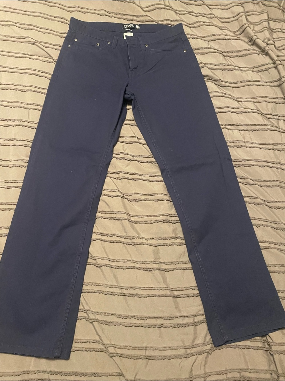 Chaps Men's Navy Bootcut Jeans